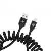 USB į Lightning duomenų kabelis Tellur Extendable 3A, 1,8 m, juodas