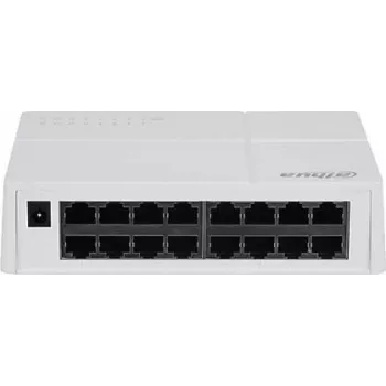 Dahua Technology SF1016L tinklo komutatorius Nevaldomas L2 Fast Ethernet (10/100) Stalinis/Sieninis Pilka
