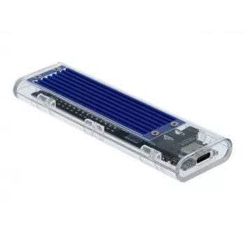 SSD korpusas DeLOCK 42620 Išorinis korpusas M.2 NVME PCIe SSD su USB Type-C lizdu permatomas