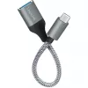 LogiLink USB 3.2 Gen1 Type-C adapteris C/M į USB-A/F OTG aliuminis 0,15 m