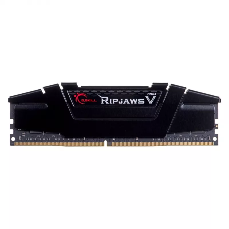 G.SKILL Ripjaws V Series (Intel XMP) DDR4 RAM 64GB (4x16GB) 3200MT/s CL16-18-18-38 1.35V stalinio kompiuterio atmintis UDIMM - juoda (F4-3200C16Q-64GVK)