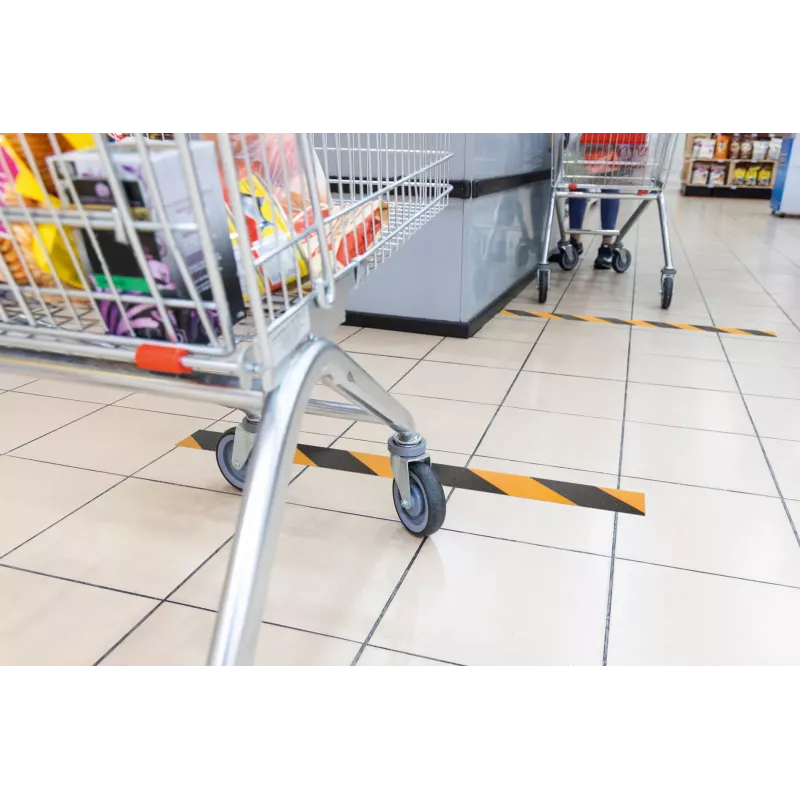 Lipnus ženklas Durable 1043130 Stačiakampis Nuolatinis Juoda Geltona