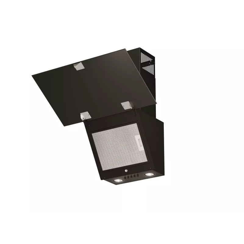 Sieninis kamininis gartraukis MAAN Vertical Glass 60 Juoda, stiklas/plienas, 595 mm, 135–320 m³/h, elektroninis valdymas