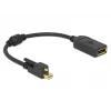 DisplayPort laidas DeLOCK 62638 Mini DisplayPort 0,25 m juodas