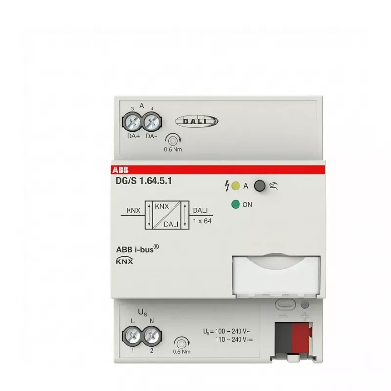 ABB Stotz S&J DALI-Gateway Premium, vieno modulio, REG DG/S1.64.5.1 (2CDG110273R0011)