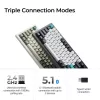Mechaninė klaviatūra Keychron Q1 Max 75% su Banana jungikliais, anglies juoda