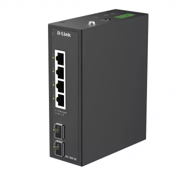 D-Link 6 prievadų gigabitinio pramoninio nekontroliuojamo komutatoriaus su 2 SFP prievadais