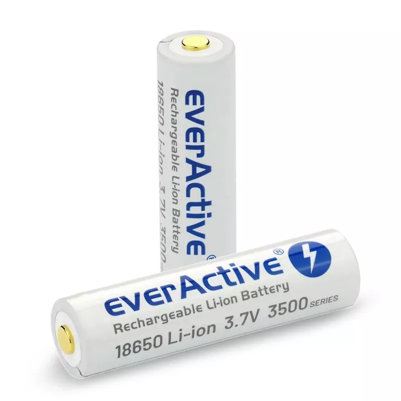 18650 Li-Ion 3.7V everActive 3500mAh battery (1 vnt.) micro-USB with protection
