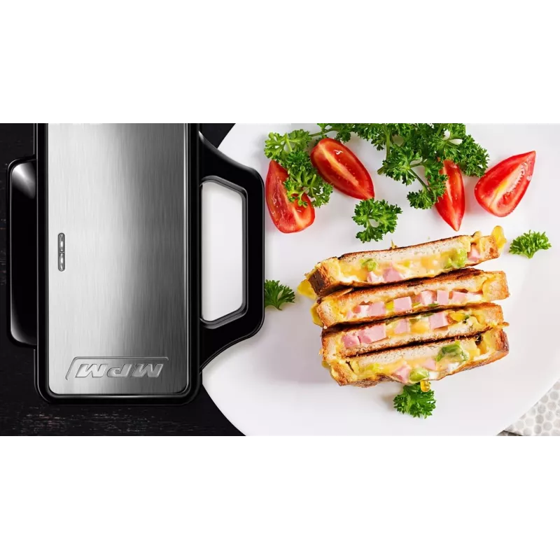 Sumuštinių keptuvas MPM MOP-45M, nepridegančios plokštės, talpa 2 riekelės