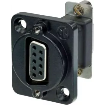 Neutrik NADB9FF-B kabelio adapteris VGA, juodas – nerūdijantis plienas (NADB9FF-B)