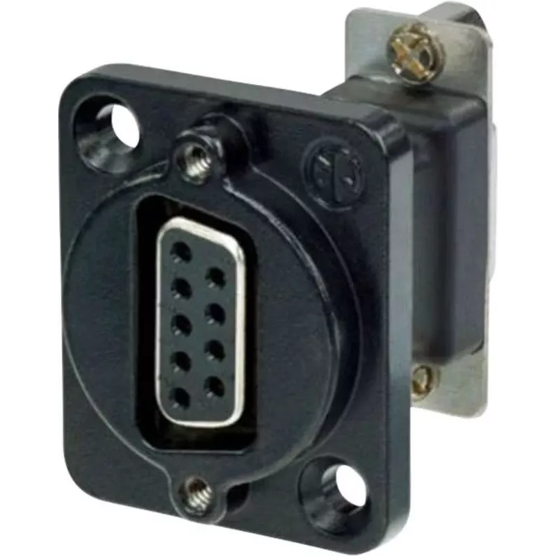Neutrik NADB9FF-B kabelio adapteris VGA, juodas – nerūdijantis plienas (NADB9FF-B)