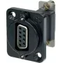 Neutrik NADB9FF-B kabelio adapteris VGA, juodas – nerūdijantis plienas (NADB9FF-B)