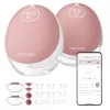 Momcozy M9 dvigubas elektrinis krūties siurblys raudonas, 150 ml