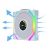 Ventiliatorius Lian Li UNI FAN SL Wireless LCD 120 12 cm Baltas 31 dB 51,45 cfm