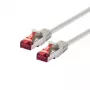 LOGON Cat6 SSTP/PIMF 1,5 m tinklo kabelis, dramblio kaulo spalvos, 1,5 m (TCR66SS015I)