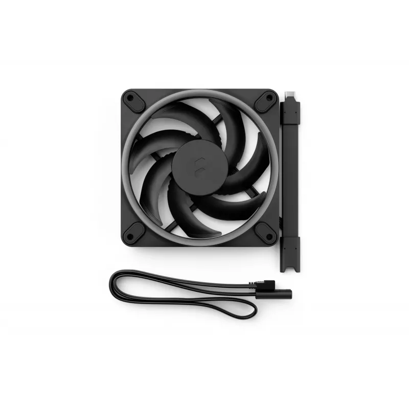 Fractal Design Momentum 12 RGB 120mm ARGB korpuso ventiliatorius - juodas