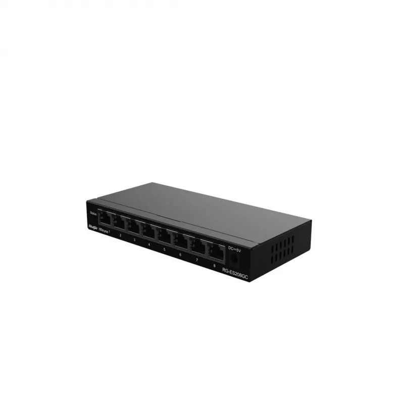 Valdomas komutatorius Ruijie Networks RG-ES208GC L2 Gigabit Ethernet 8 prievadai