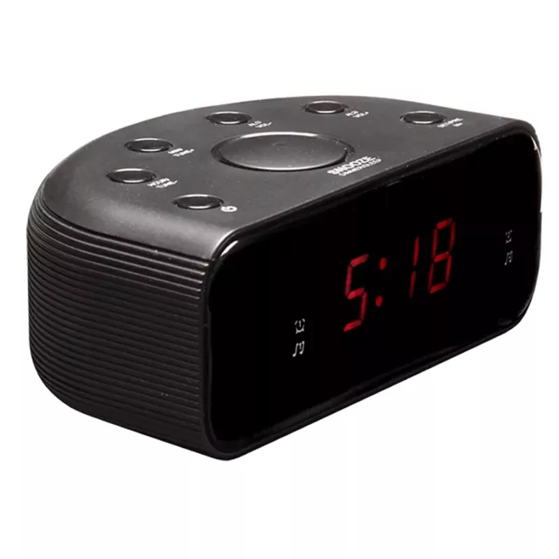 Laikrodis Denver CR-430 Analoginis ir Skaitmeninis FM Radijas LED Ekranas Juodas
