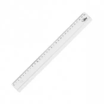 Liniuotė Forpus, plastikinė, permatoma, 30 cm 1225-023