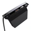 Hub Baseus T-Space su USB-C į Lightning laidais, skirtas Tesla automobiliams (juoda)