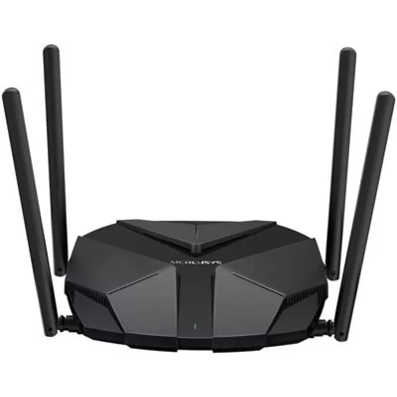 Stalinis maršruto parinktuvas MERCUSYS MR85X AX3000 Dviejų dažnių Wi‑Fi 6, 3000 Mbps, 4 antenos, 3 Gigabit LAN prievadai, juodas