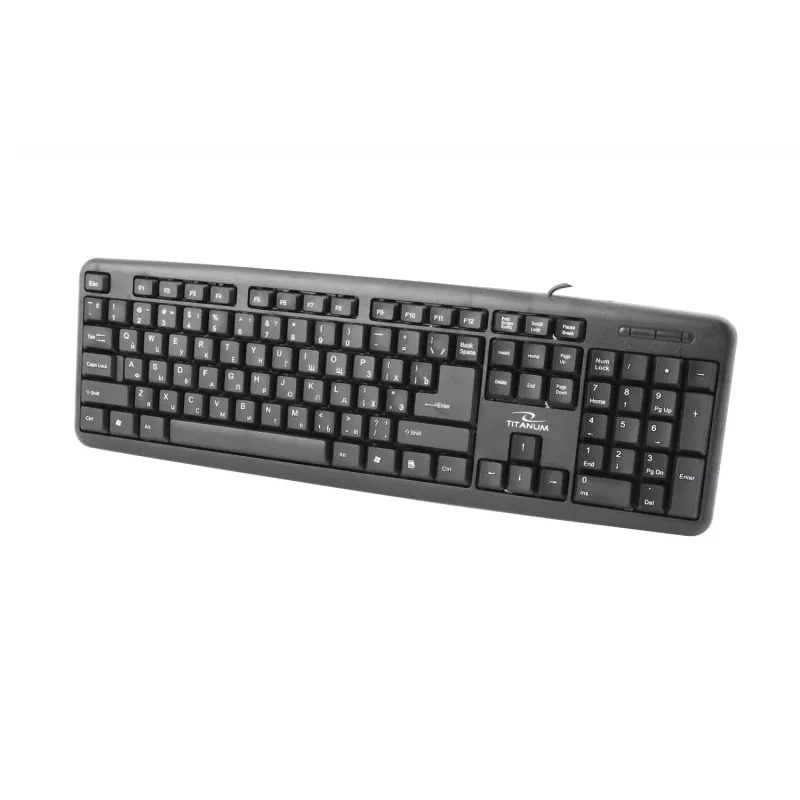 Esperanza TKR101 klaviatūra, biuro USB QWERTY anglų, rusų kalbomis, juoda