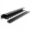 Patch panel DELOCK 67628 1U, juodas nailonas, 483 mm gylis, 70x44,5 mm
