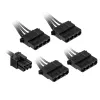 “Kolink” modulinio kabelio reguliatorius KL-CBR-PAT — 4× 4 kontaktų Molex modulinis maitinimo kabelis