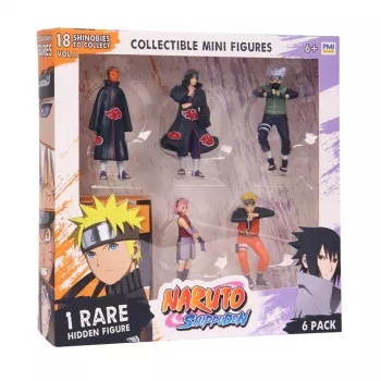 NARUTO SHIPPUDEN FIGŪRĖLĖS – 6 VIENETŲ DELUXE LEIDIMAS A VER.
