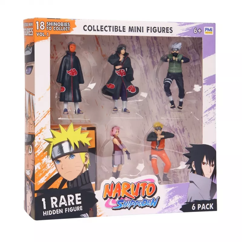 NARUTO SHIPPUDEN FIGŪRĖLĖS – 6 VIENETŲ DELUXE LEIDIMAS A VER.