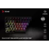 Savio Phenix SAVGK-RED klaviatūra, skirta žaidimams, USB, RF belaidė, Bluetooth, QWERTY