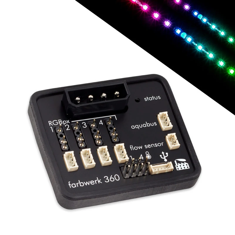 aqua computer farbwerk 360 RGB LED valdiklis