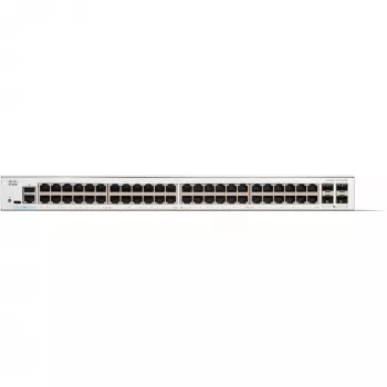 Cisco Catalyst 1300-48T-4X valdomas jungiklis, 48 prievadų GE, 4x10GE SFP+, ribota viso gyvenimo apsauga (C1300-48T-4X)