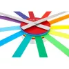 NeXtime klok 2995di Colour Guide, Ø 60 cm, sieninis, daugiaspalvis