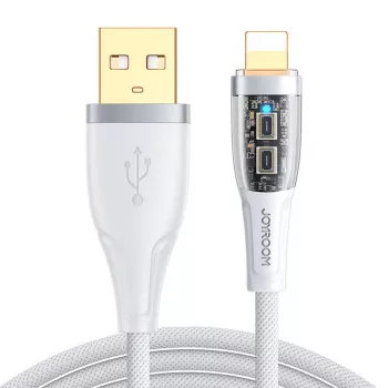 „Joyroom S-UL012A3“ USB-A – „Lightning“ laidas, 2,4 A, 1,2 m, baltas