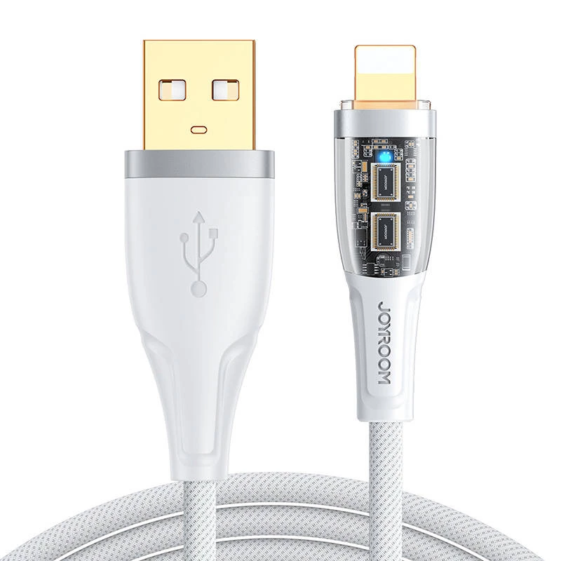 „Joyroom S-UL012A3“ USB-A – „Lightning“ laidas, 2,4 A, 1,2 m, baltas