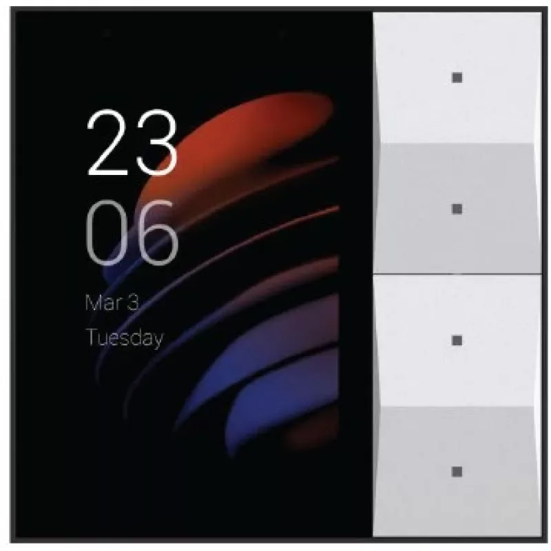 Akuvox HyPanel Lite laidinis ir belaidis jutiklinis valdiklis su 8,31 cm ekranu