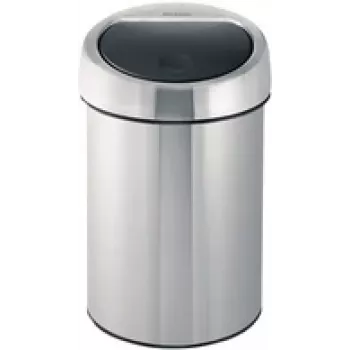 Touch Bin BRABANTIA 3 L matinio plieno, atsparus pirštų antspaudams, modelis 37 86 45