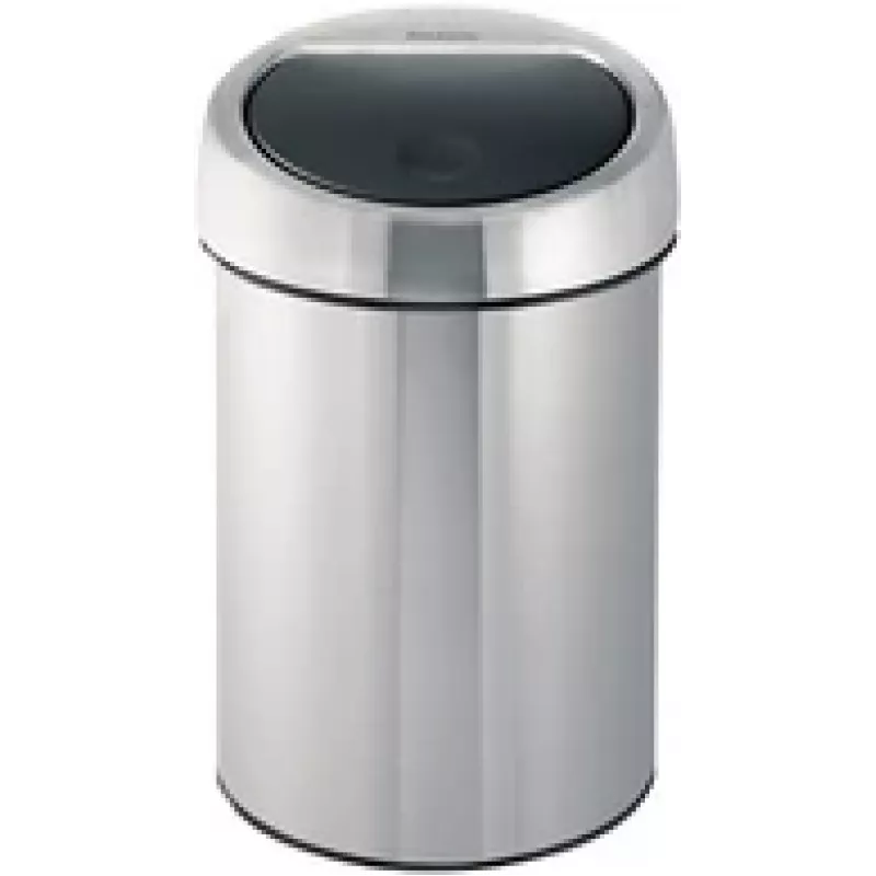 Touch Bin BRABANTIA 3 L matinio plieno, atsparus pirštų antspaudams, modelis 37 86 45