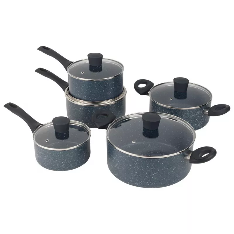 Keptuvių rinkinys Russell Hobbs RH02818EU7, 5 dalių akmens dangos indų rinkinys