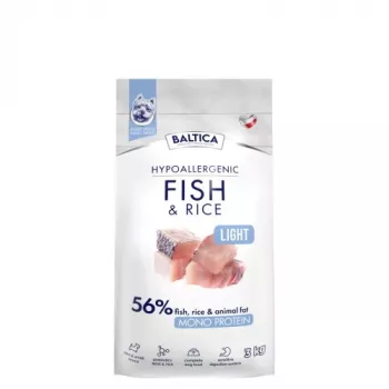BALTICA Nutraceutic Hypoallergenic Light S Fish with rice - sausas šunų maistas - 3 kg