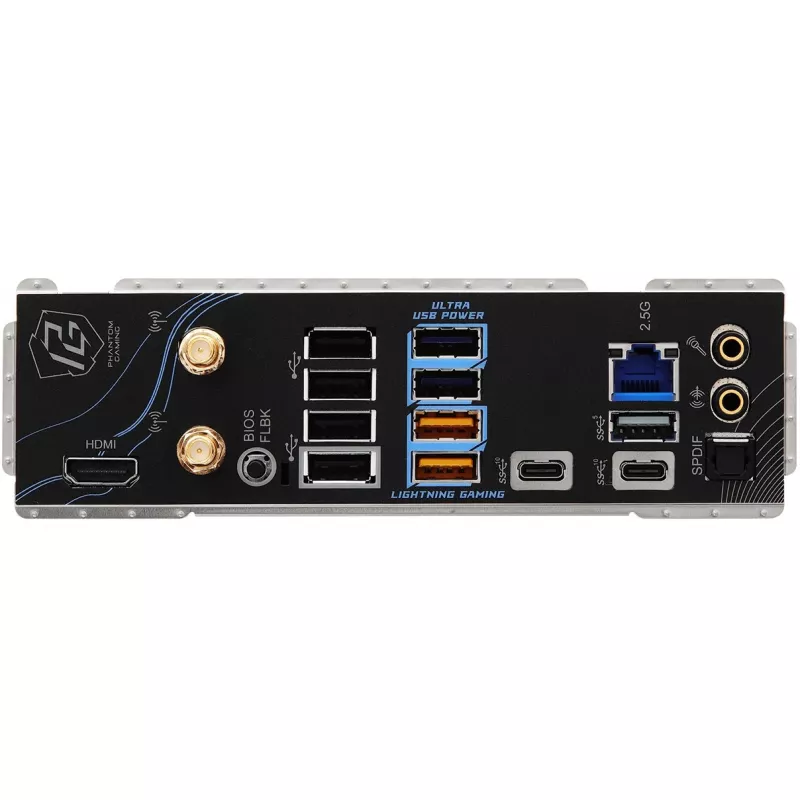 Pagrindinė plokštė ASRock Phantom Gaming B850 Riptide WiFi — AMD B850, Socket AM5, ATX, DDR5, 4x M.2, Wi‑Fi 7, 2.5Gb LAN