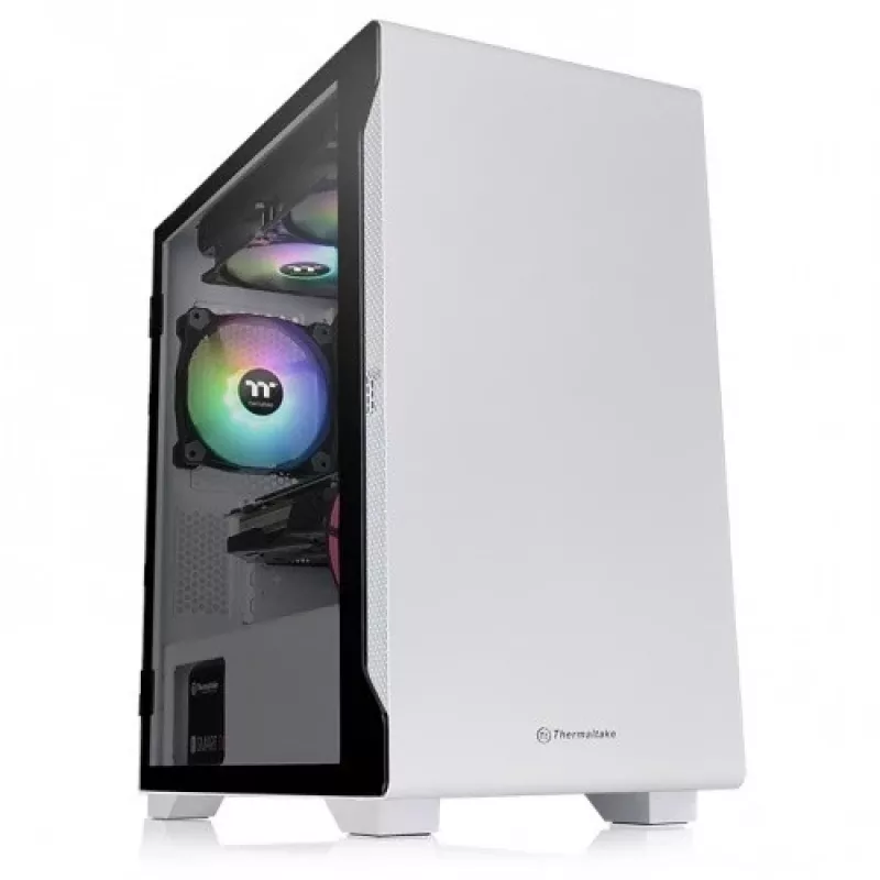 PC Case Thermaltake S100 Tempered Glass Snow Edition Micro Tower White