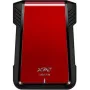 ADATA EX500 HDD/SSD korpusas juoda, raudona 2,5 colio