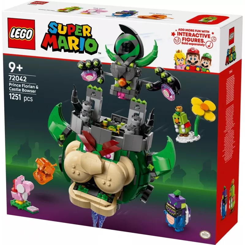 Konstruktorius LEGO Super Mario Princas Florianas ir Bowserio pilis rinkinys 72042