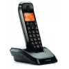 DECT telefonas Motorola S1201 — belaidis ragelis, laisvų rankų garsiakalbis, skambintojo ID, 50 vietų telefonų knyga, juodas