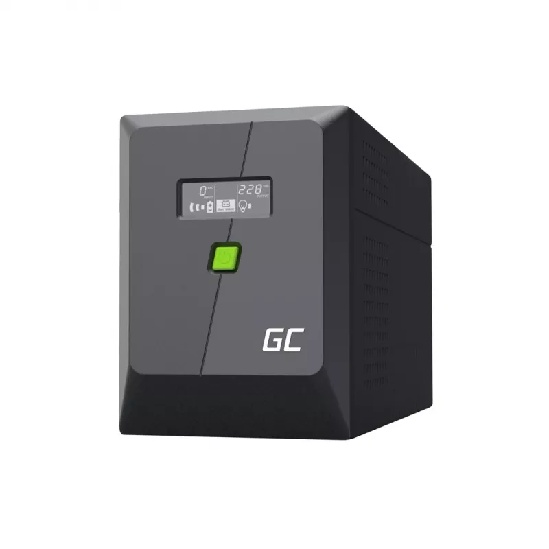 Nepertraukiamo maitinimo šaltinis Green Cell UPSLP1400 2 kVA 1400 W 4 kintamosios srovės lizdai, 2×12 V 9 Ah baterijos