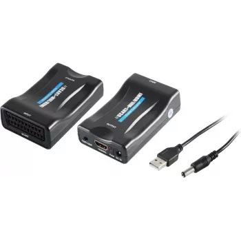 SCART į HDMI keitiklis ShiverPeaks SP05-07001, iki 1080p raiškos, analoginis-skaitmeninis vaizdo adapteris