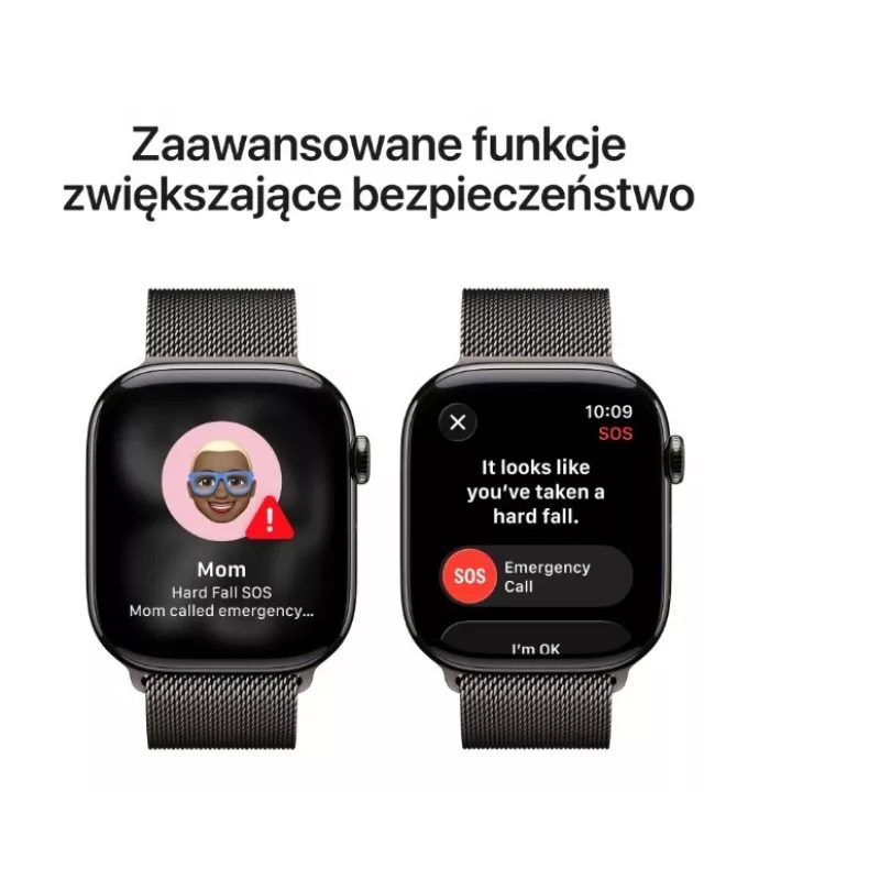 Apple Watch Series 11 GPS + Cellular 42mm Slate Titanium Case with Slate Milanese Loop
