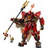 LEGO konstruktorius NINJAGO 71846 Ugnies riterio mecha, 996 dalys, 2 minifigūrėlės, judinamos galūnės, 260 mm aukštis
